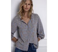 Street One Frauen Gemusterte Tunika mit Tape in Blau, Gr: 34