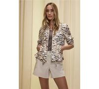 Street One Frauen Gemusterter Blouson in Braun, Gr: 42