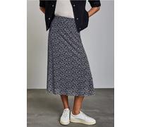 Street One Frauen Gemusterter Mesh-Rock in Blau, Gr: 34