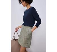 Street One Frauen Gemusterter Rock in Blau, Gr: 40