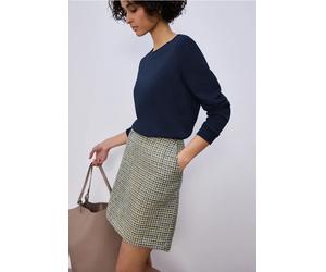 Street One Frauen Gemusterter Rock in Blau, Gr: 44