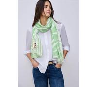 Street One Frauen Gemusterter Schal in Grün, Gr: One size