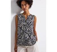 Street One Frauen Gemustertes Blusentop in Blau, Gr: 36