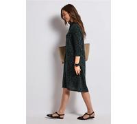 Street One Frauen Gemustertes Musselinkleid in Grün, Gr: 36