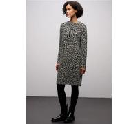 Street One Frauen Gemustertes T-Shirtkleid in Beige, Gr: 34