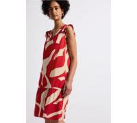 Street One Frauen Gemustertes Tunika-Kleid in Rot, Gr: 42