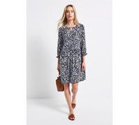 Street One Frauen Gemustertes Tunikakleid in Blau, Gr: 36