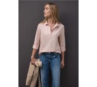 Street One Frauen Gestreifte Business Bluse in Rosa, Gr: 34