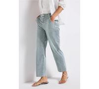 STREET ONE Damen A379427 Gestreifte Jeans, Indigo Stripe Washed, 30W / 28L