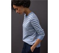 Street One Frauen Gestreifter Pullover in Blau, Gr: 36