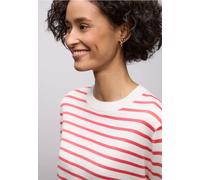 Street One Frauen Gestreifter Pullover in Weiß, Gr: 46