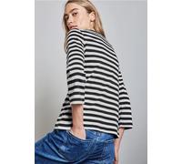 Street One Frauen Gestreiftes Shirt in Blau, Gr: 34