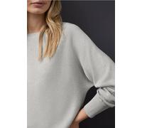Street One Frauen Glitzernder Dolman Pullover in Grau, Gr: 34