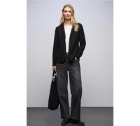 Street One Frauen Glitzernder Jacquard Blazer in Schwarz, Gr: 38