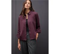 Street One Frauen Hemdbluse in Unifarbe in Rot, Gr: 44