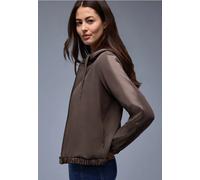 Street One Frauen Hoodie Jacke in Braun, Gr: 34