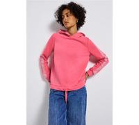 Street One Frauen Hoodie mit Galonstreifen in Rosa, Gr: 46