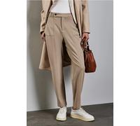 Street One Frauen Hose im Casual Fit in Beige, Gr: 44