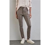 Lederimitathose STREET ONE Gr. 42, Länge 30, braun (cedar brown) Damen Hosen (81909117-42) cedar brown