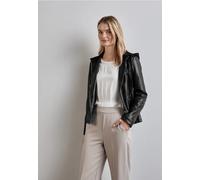 Street One Frauen Jacke in Leder-Optik in Schwarz, Gr: 34