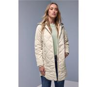 Steppjacke STREET ONE, Damen, Gr. 44, powder beige, Jacken Steppjacke, mit abnehmbarer Jersey-Kapuze (81096330-44) powder beige