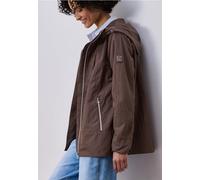 Windbreaker STREET ONE, Damen, Gr. 38, mahogany braun, Stoff, Obermaterial: 60% Polyester, 40% Nylon; Futter: 100% Polyester, unifarben, comfort fit normal, ohne Ausschnitt, Bündchen, Jacken Windbreak