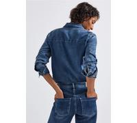 Street One Frauen Jeansbluse in Blau, Gr: 40