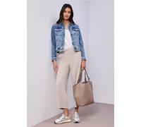 Street One Frauen Jeansjacke mit Brusttaschen und Knöpfen in Blau, Gr: 46