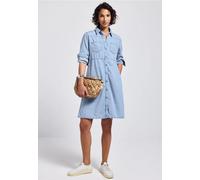 Street One Frauen Jeanskleid mit Knopfleiste in Blau, Gr: 40