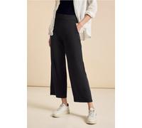 Street One Frauen Jersey Hose im Loose Fit in Schwarz, Gr: 34