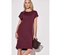 Street One Frauen Jersey-Kleid in Unifarbe in Rot, Gr: 34