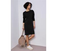 Street One Frauen Kleid in Unifarbe in Schwarz, Gr: 44