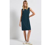 STREET ONE Damen A144583 Kleid in Unifarbe, Tide Blue, 42
