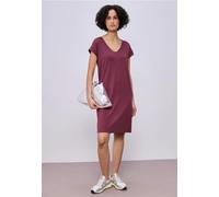 Street One Frauen Knielanges Kleid aus Jersey in Rosa, Gr: 46
