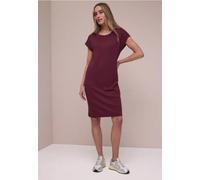 Street One Frauen Knielanges Kleid aus Jersey in Rot, Gr: 36