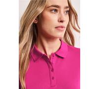 Kurzarm Poloshirt in Rippstruktur