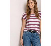 Street One Frauen Kurzarm Shirt mit Rundhals und Print in Rosa, Gr: 34