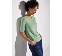 Street One Frauen Kurzarmpullover in Grün, Gr: 44