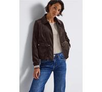 Street One Frauen Kurze Cordjacke in Braun, Gr: 36