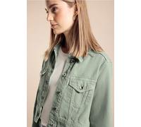 Street One Frauen Kurze Jeansjacke in Grün, Gr: 42