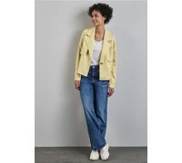 Street One Frauen Kurze Kunstlederjacke in Gelb, Gr: 42