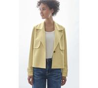 Street One Frauen Kurze Kunstlederjacke in Gelb, Gr: 44