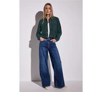 Street One Frauen Kurze Twill-Jacke in Grün, Gr: 44