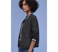 Blouson STREET ONE, Damen, Gr. 40, skyfall blau, Stoff, 100% Polyester, unifarben, comfort fit normal, Rundhals, Bündchen, Jacken Blouson, mit College-Style Details (36344349-40) skyfall blau