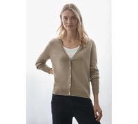 Street One Frauen Kurzer Cardigan in Beige, Gr: 46