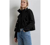 Street One Frauen Kurzer Trenchcoat in Schwarz, Gr: 44