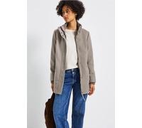 Street One Frauen Kurzmantel mit Strickdetails in Braun, Gr: 46