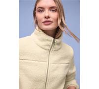 Street One Frauen Kuschelige Teddy-Jacke in Weiß, Gr: 40