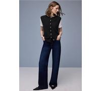 Street One Frauen Kuschelige Weste in Schwarz, Gr: 44