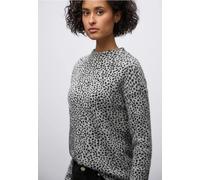 Street One Frauen Kuscheliges Leo-Shirt in Schwarz, Gr: 44